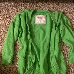 A green cardigan I don’t wear